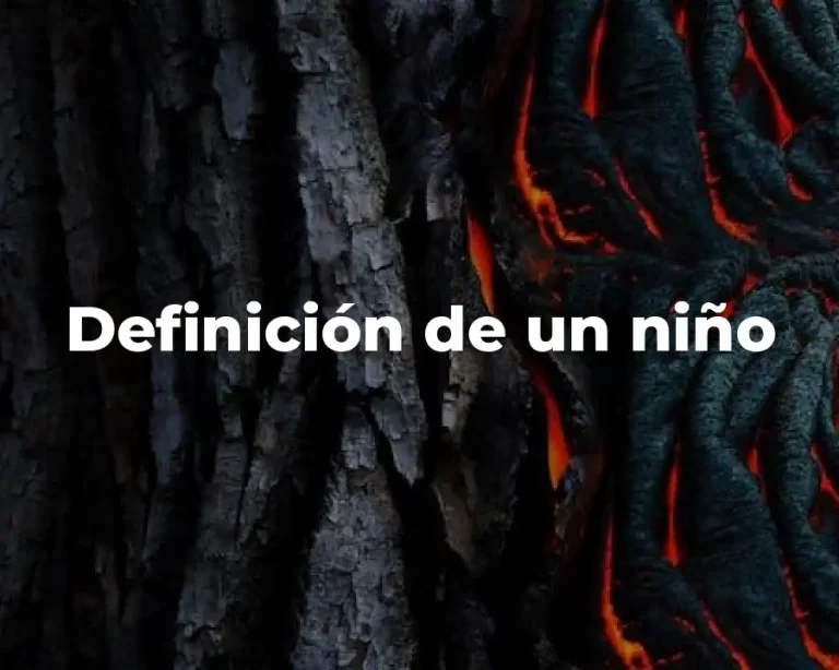 Definición de un niño