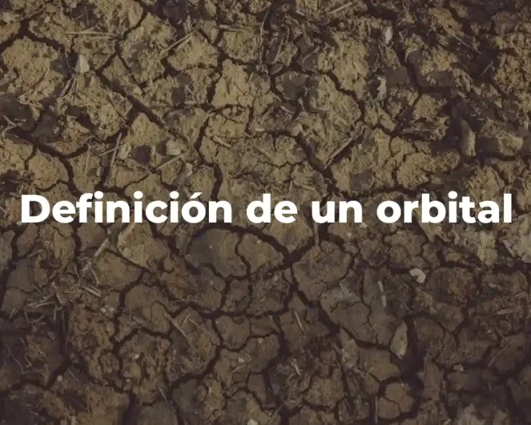 Definición de un orbital
