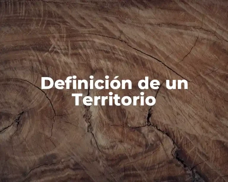 Definición de un Territorio