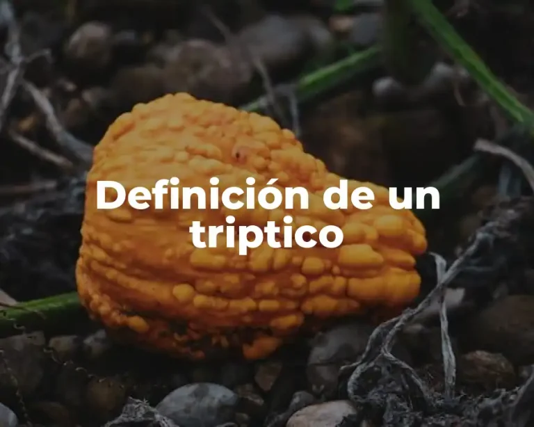 Definición de un triptico