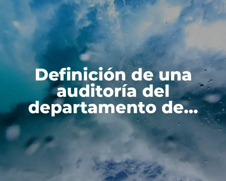 Definición de una auditoría del departamento de ventas