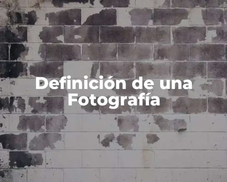 Definición de una Fotografía