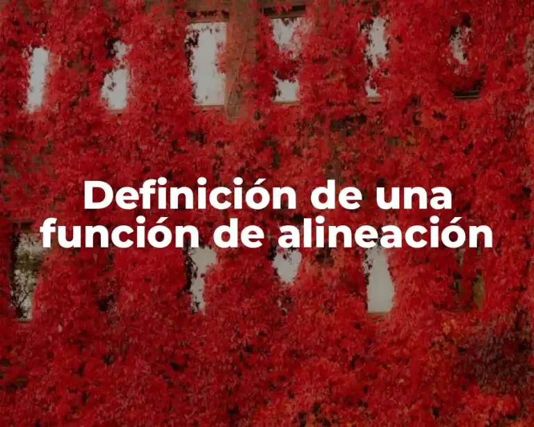 Definición de una función de alineación
