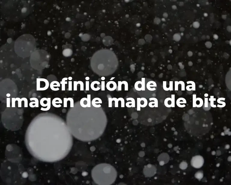 Definición de una imagen de mapa de bits