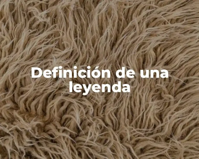 Definición de una leyenda