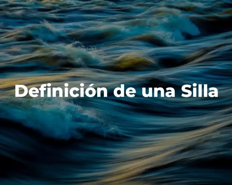 Definición de una Silla