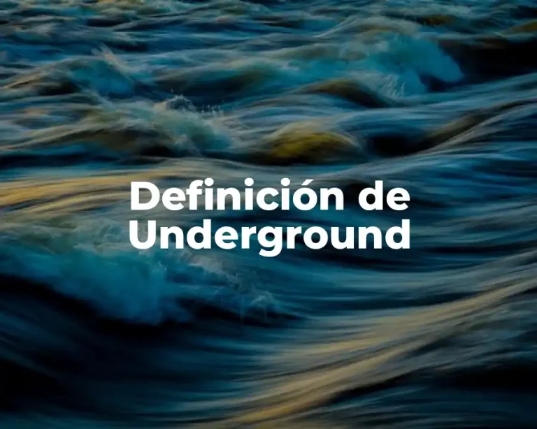 Definición de Underground