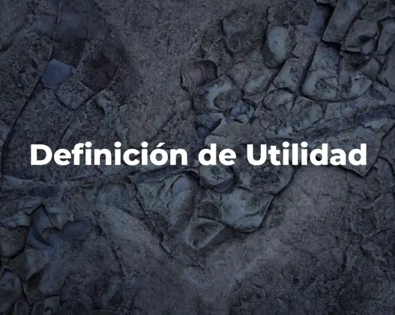 Definición de Utilidad