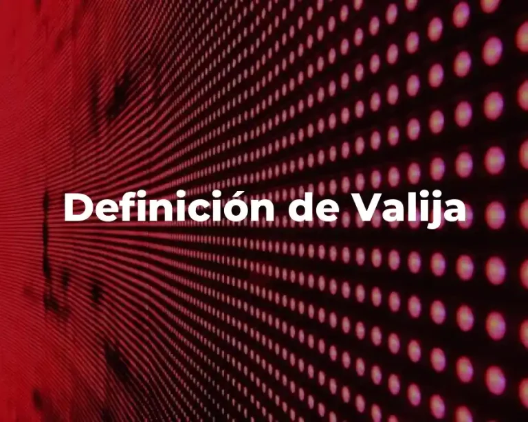 Definición de Valija