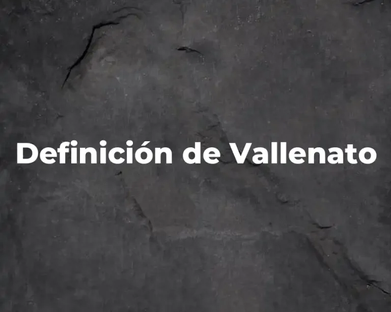 Definición de Vallenato