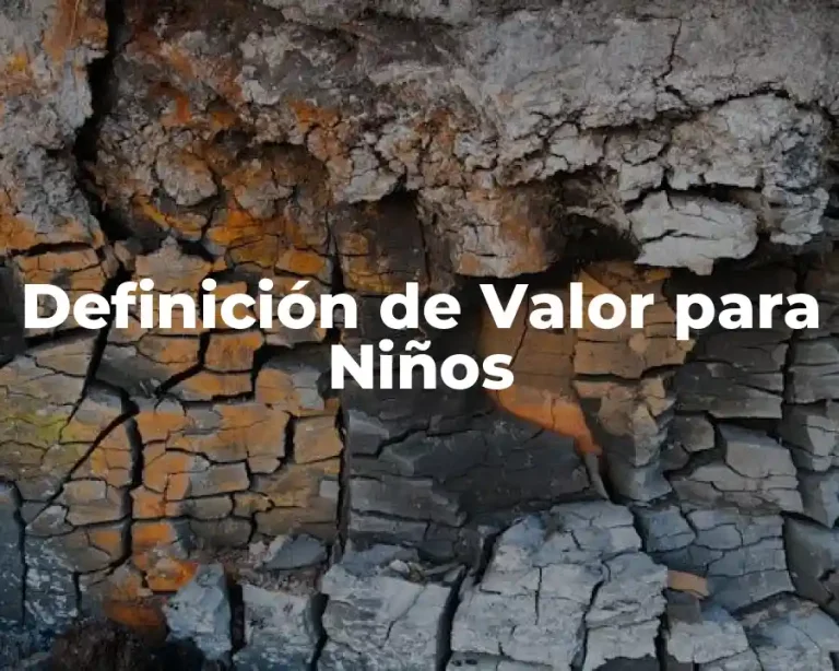 Definición de Valor para Niños