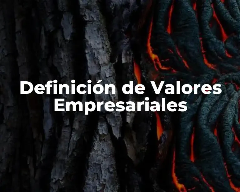 Definición de Valores Empresariales