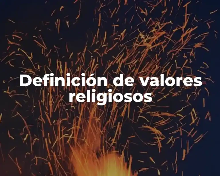 Definición de valores religiosos