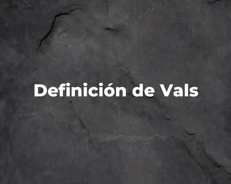 Definición de Vals