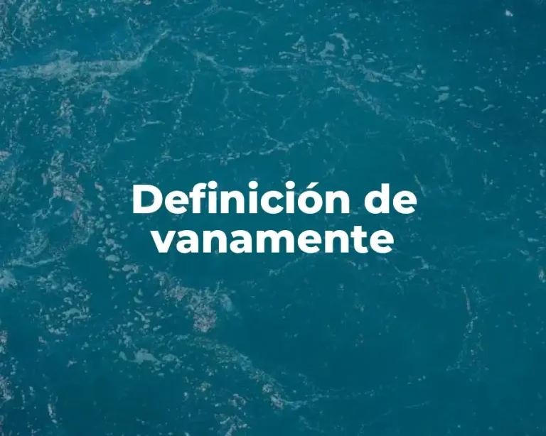 Definición de vanamente