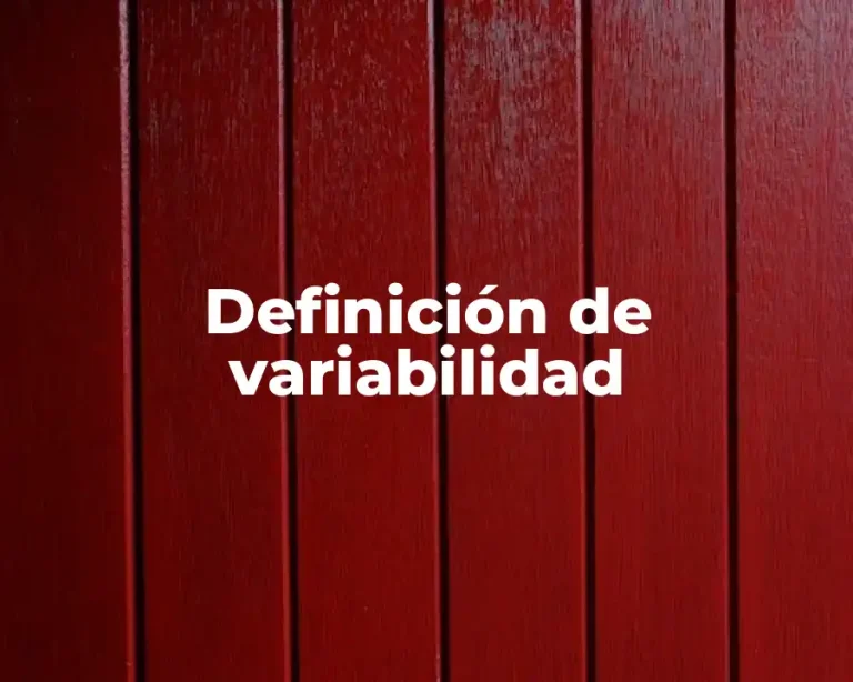 Definición de variabilidad