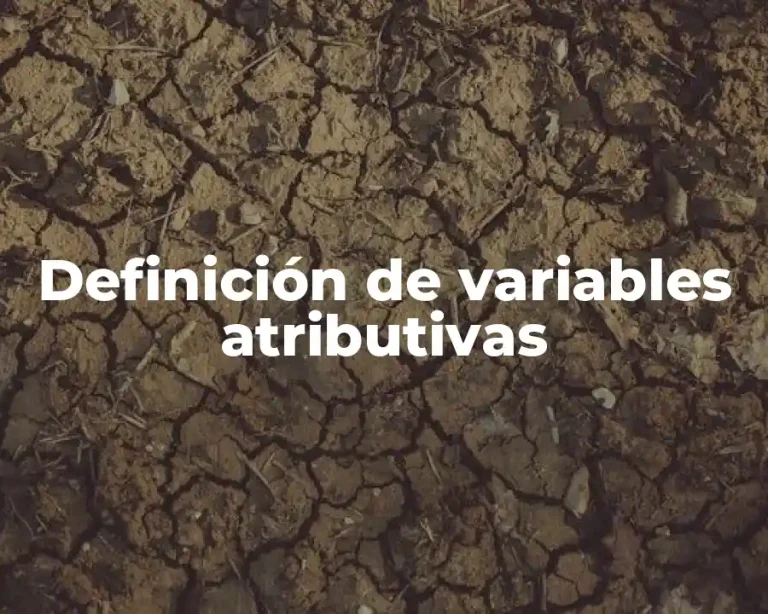 Definición de variables atributivas