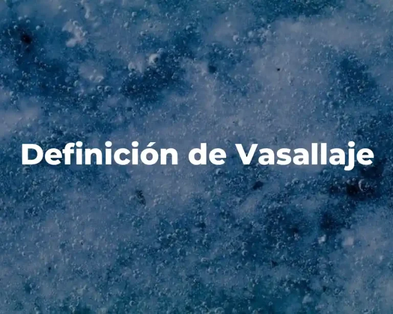 Definición de Vasallaje