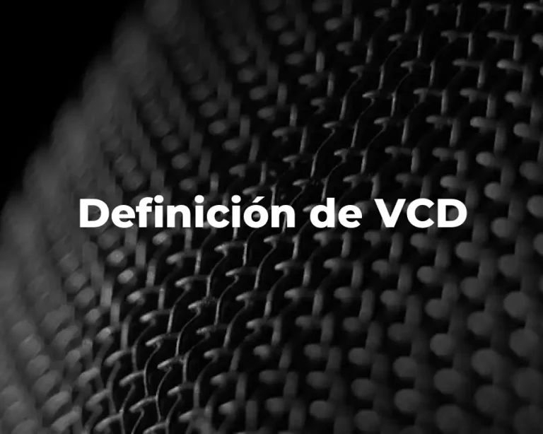 Definición de VCD