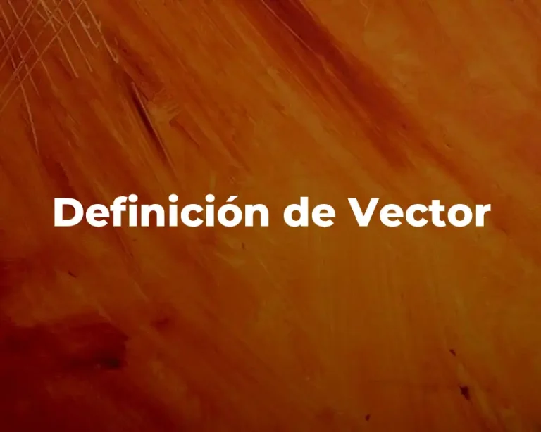 Definición de Vector