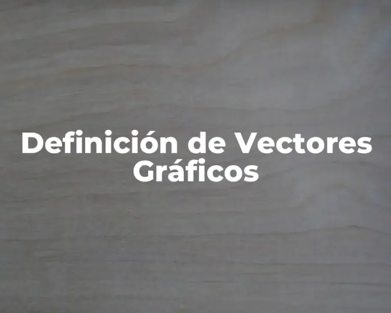 Definición de Vectores Gráficos