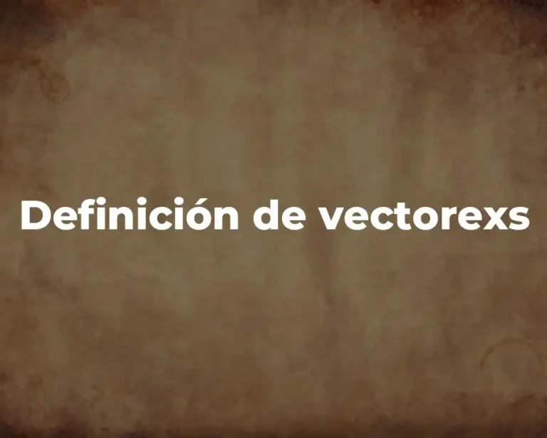 Definición de vectorexs