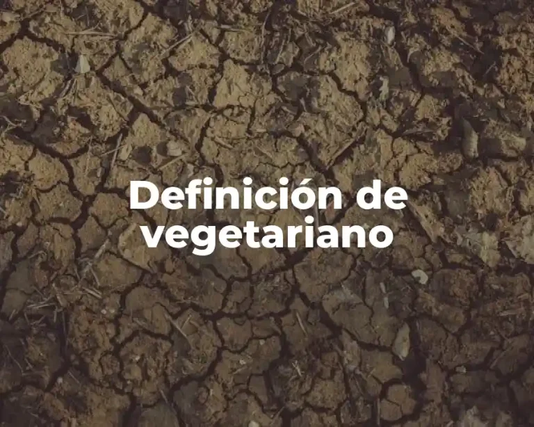 Definición de vegetariano