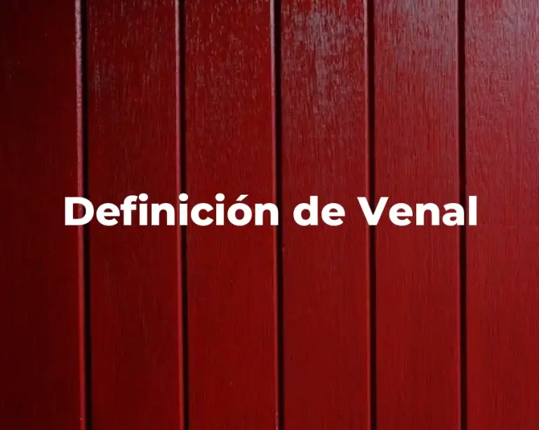 Definición de Venal