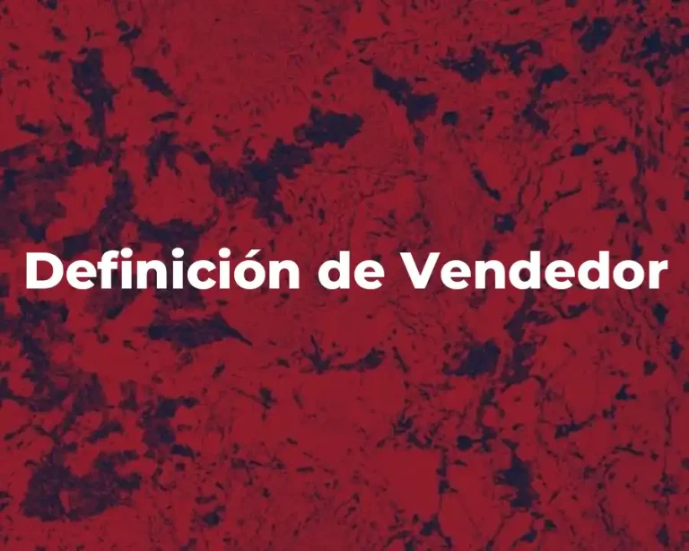 Definición de Vendedor