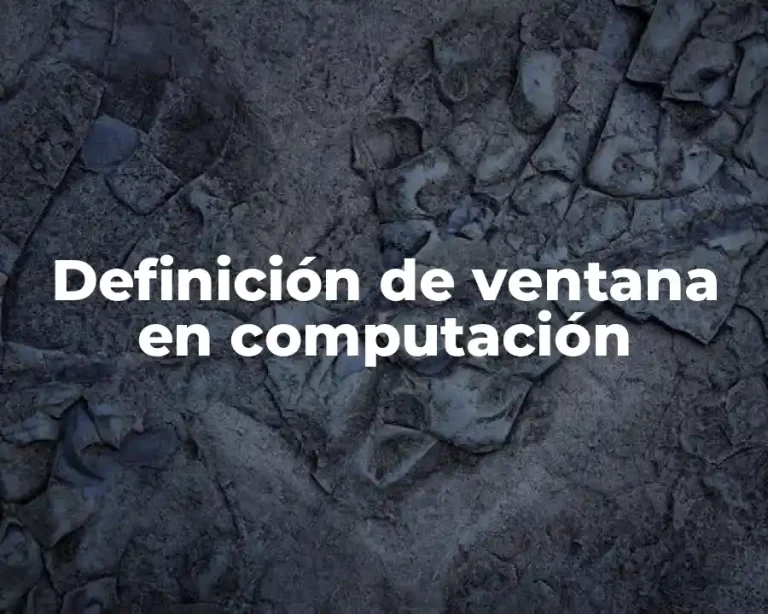 Definición de ventana en computación