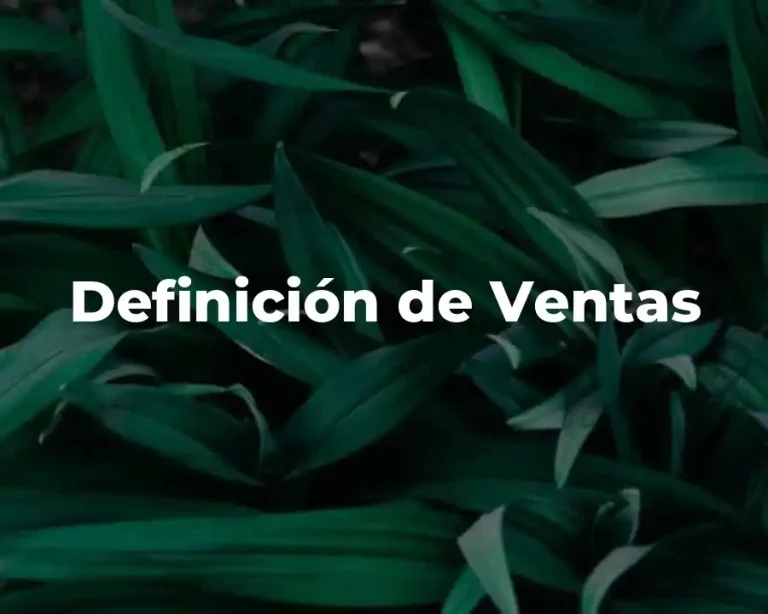 Definición de Ventas