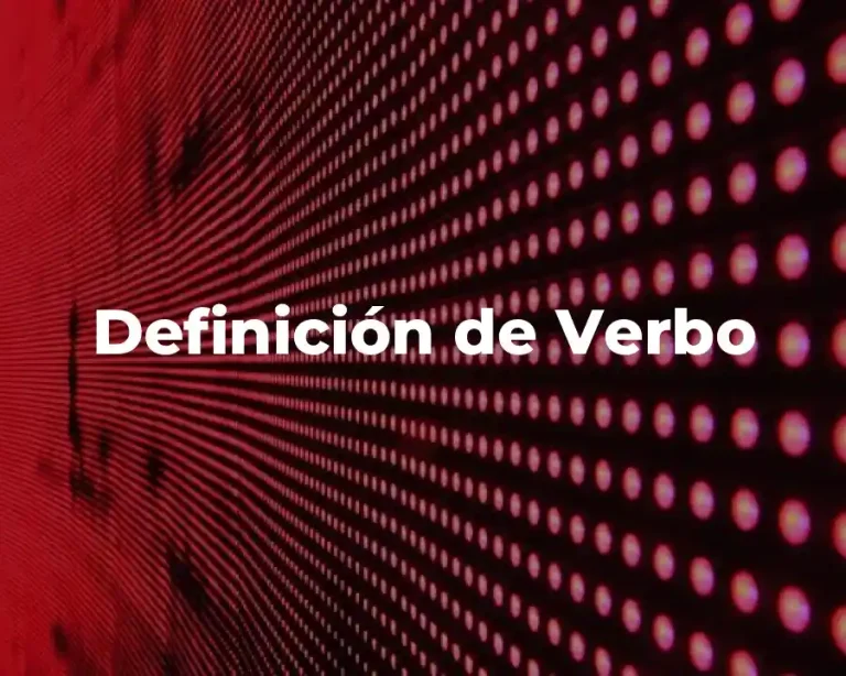 Definición de Verbo