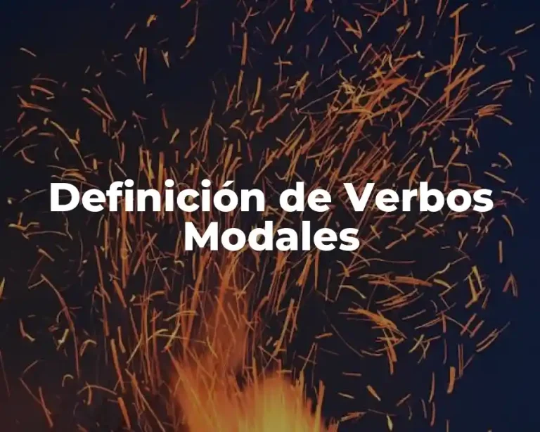 Definición de Verbos Modales