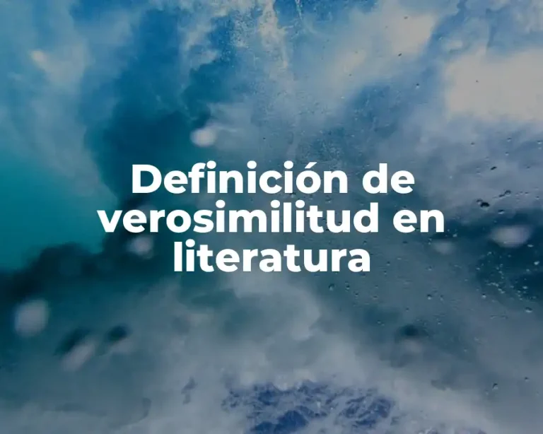 Definición de verosimilitud en literatura