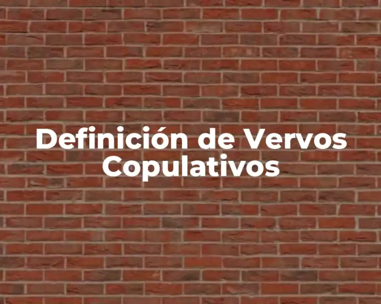 Definición de Vervos Copulativos