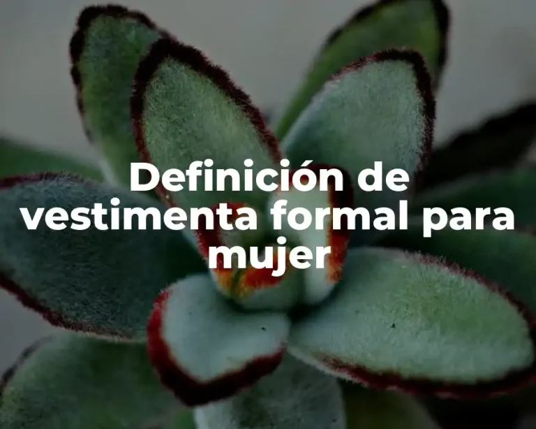 Definición de vestimenta formal para mujer