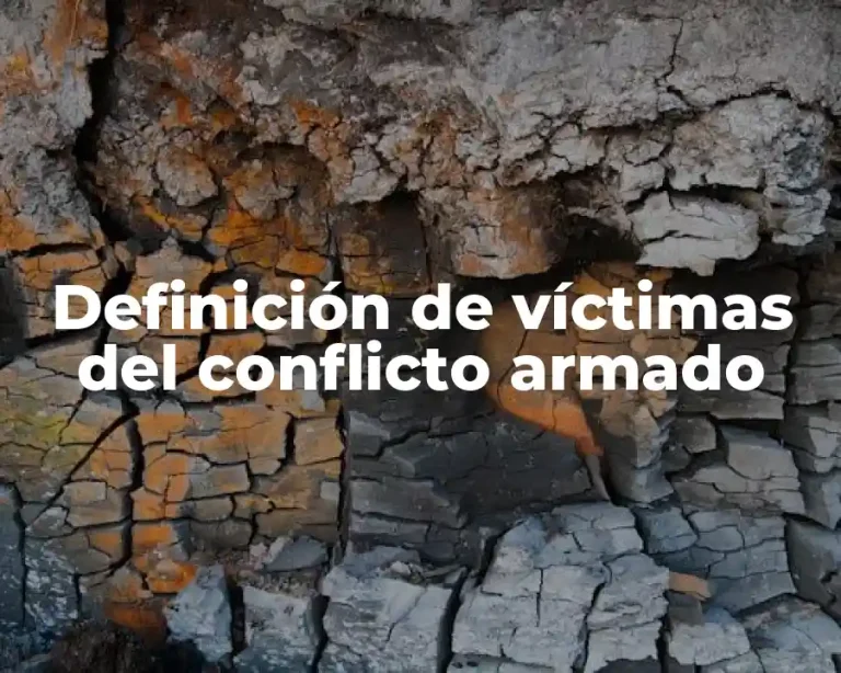 Definición de víctimas del conflicto armado