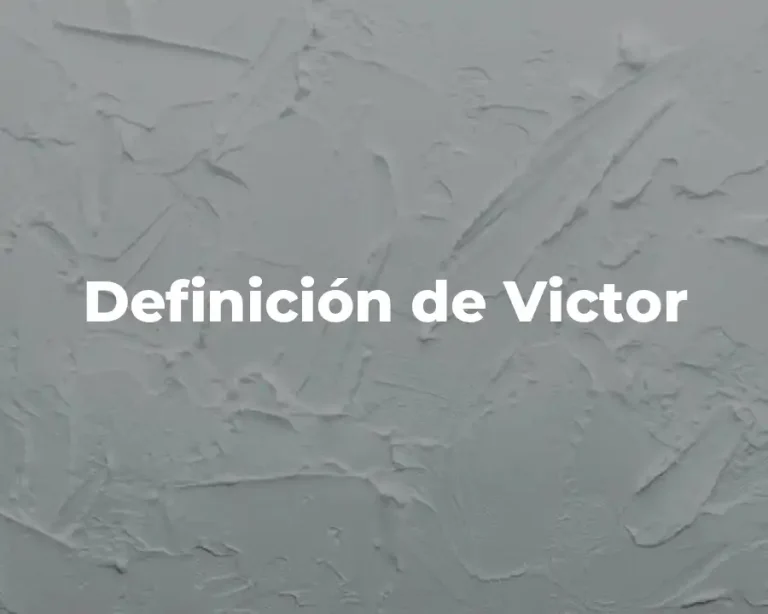 Definición de Victor