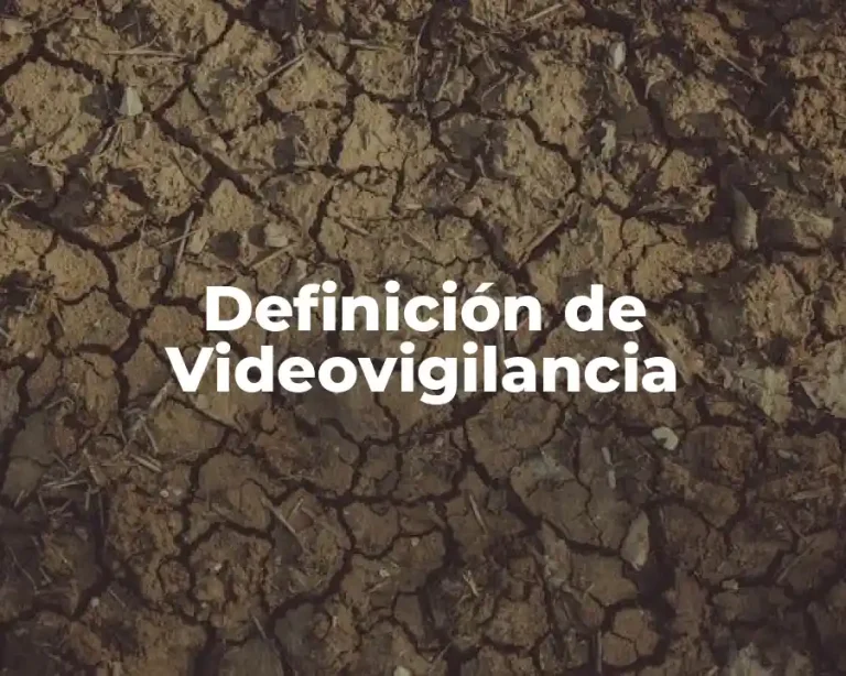 Definición de Videovigilancia