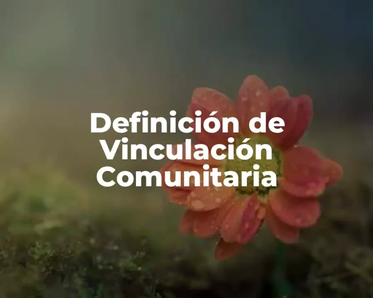 Definición de Vinculación Comunitaria