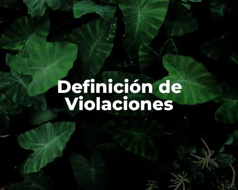 Definición de Violaciones