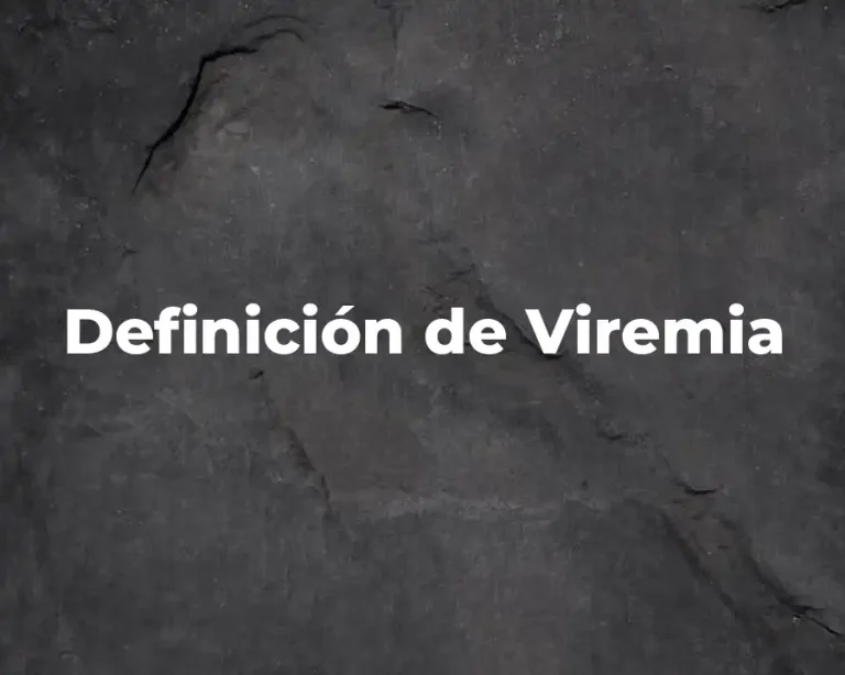 Definición de Viremia