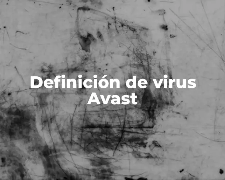Definición de virus Avast