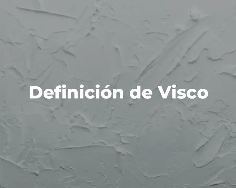 Definición de Visco