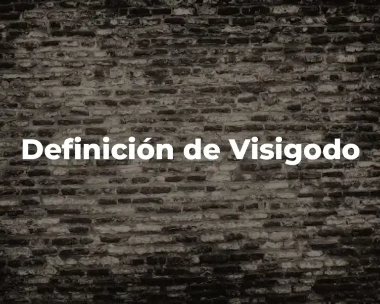 Definición de Visigodo
