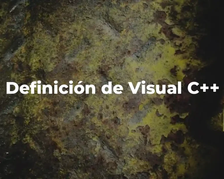 Definición de Visual C++