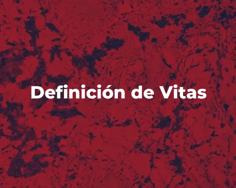 Definición de Vitas