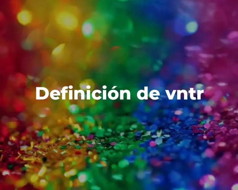 Definición de vntr