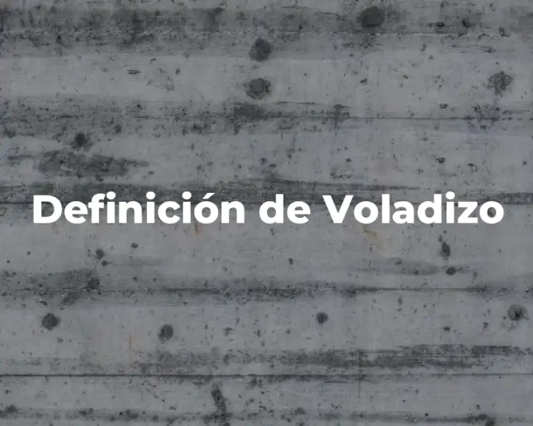 Definición de Voladizo