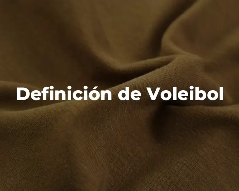 Definición de Voleibol